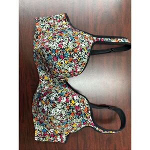 Cacique Floral Lightly Line Balconette Bra Size 42D